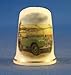 Porcelain China Collectable Thimble - Vintage Land Rover - Free Gift Box