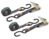 Maxworks 70554 6-Foot Long by 1-Inch Wide Tree Stand Ratchet Strap, Camouflage, Set of Two