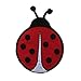 ID 1600A Red Lady Bug Patch Beatle Garden Insect Embroidered Iron On Applique
