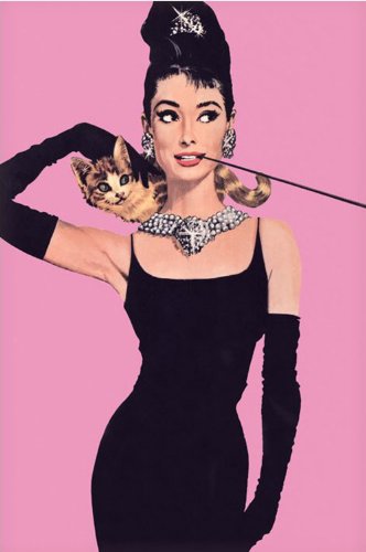 1art1 Empire 22271 Audrey Hepburn - Pink - Classic Film Poster Druck - 61 x 91.5 cm