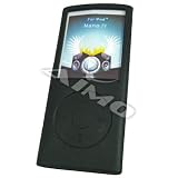 Black Apple iPod Nano 4th Generation Silicone Skin Case
