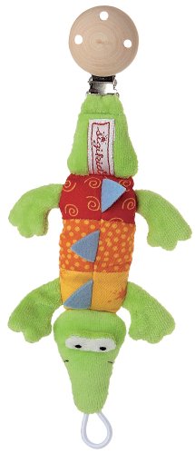 sigikid 49917 - Anh&auml;nger, Schnullerkette Krokodil