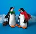 11 In. Fleece Penguins with bright knitted scarves or bow tie Assorted