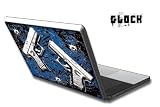 Apple Macbook 13 Skin Decal Sticker with E Shock impact protection - Glock Blue