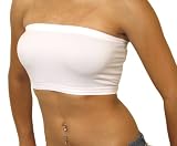 Dona Michi Women’s Basic Stretch Bandeau Bra Tube Top One Size Fits All