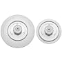Tilia FoodSaver 4 and 5 inch universal jar lid set.