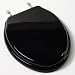 Comfort Seats C1B1E-19CH Designer Solid Wood Toilet Seat with PVD Chrome Hinges, Elongated, Walnut