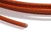 Nylon Coated Galvanized Steel Wire Rope 13/32 Orange 7x19 9800lb Strength #GC 10' Length