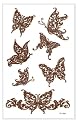 Henna Style Butterfly Glitter Temporary Tattoo