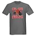 REAL MEN DEADLIFT - Charcoal T-Shirt Bodybuilding Dark T-Shirt by CafePress