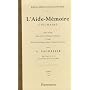 L'Aide-M�moire culinaire