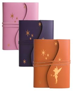 Tinker Bell Hand Crafted Leather Wrap Journal, Lined