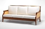 St Lucia Three Seat Wooden Sofa Outdoor Living