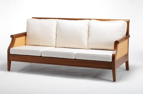  : St Lucia Three Seat Wooden Sofa
