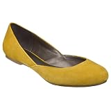 Women's Merona® Madalena Suede Ballet Flats - Mustard