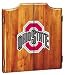Ohio State Dartboard & Cabinet - Oak Finish - NCAA Team