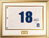 Nick Faldo Framed Autographed Pin Flag