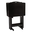 Wood 5-pc. TV Tray Set - Black