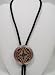 Silver Plated Diamond cut Copper Aztec Bolo Tie