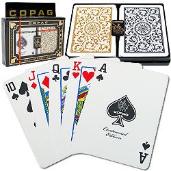 Copag Poker Size Regular Index - 1546 Black*Gold Setup