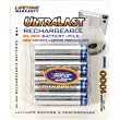 ULTRALAST UL8AA Aa Rechargeable Nimh Batteries