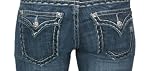 Womens Bootcut Jean in Med 53 by Miss Me 41V2Bmqtv9L. SL160 Womens Bootcut Jean in Med 53 by Miss Me