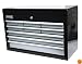 HOMAK BG02026903 27-Inch SE Series 9-Drawer Top Chest - Black/Gray