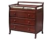 Emily 3 Drawer Changing Table in Cherry Furniture By Da Vinci Baby Furniture