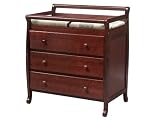 Emily 3 Drawer Changing Table in Cherry Furniture By Da Vinci Baby Furniture
