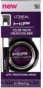 L'Oreal Paris HiP Studio Secrets Professional Color Truth Cream Eyeliner, Eggplant, 0.159 Ounce by L'Oreal Paris Cosmetics [Beauty]