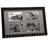 Review Harley Davidson 96982-09V / Harley Davidson Collage Photo / Picture Frame--LIMITED EDITION. Multi-opening wood frame. Holds four 4