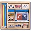 Melissa & Doug Vehicles Stamp Set