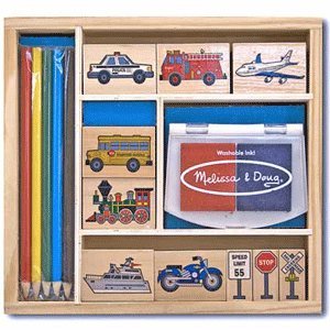 Melissa & Doug Vehicles Stamp Set