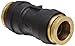 Legris 3106 56 00DOT Nylon & Nickel-Plated Brass Push-To-Connect Fitting, Complies with DOT, Inline Union, 1/4