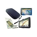 Skque Garmin 200w Series Black Silicone Skin Case Cover + Eva Hard Shell Case Protector + Screen Protector Bundle Kit Set