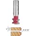 Freud 82-108 3/32-Inch Radius Half Round Router Bit with 1/2-Inch Shank