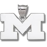 Univ Of Michigan Block M Giant Pendant (Silver)