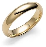 18k Yellow Gold 5mm Comfort Fit Plain Band