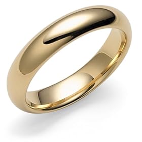 18k Yellow Gold 5mm Comfort Fit Plain Band