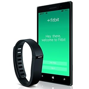 Nokia Lumia 830, Black/Green 16GB (AT&T) Bundled with Fitbit Flex Activity Tracker, Black
