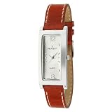 Peugeot Womens 318TN Silver-Tone Tan Leather S