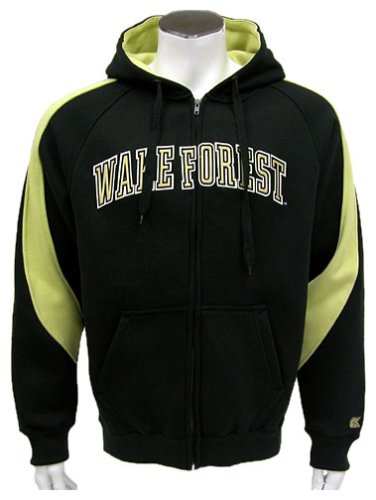 Buy Wake Forest Demon Deacons Mens Varsity Full Zip Fleece Hoodie by Colosseum Athletics