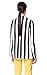 Moxeay Beetlejuice Costume Black and White Striped Blazer Button Down Striped Jacket Cosplay Costume (S, Black&White Striped)