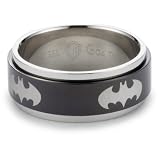 DC Comics Batman Mens Stainless Steel Spinner 