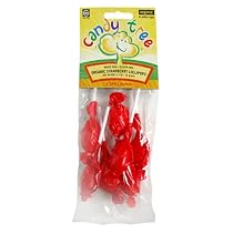 Candy Tree Organic Strawberry Lollipop, Wheat-Free, Gluten-Free, 2.4-Ounce Packages (Pack of 12)