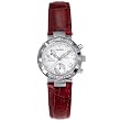 Accutron Women's Chamonix Diamond Chronograph Red Leather Watch #26R16