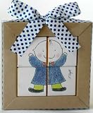 Chocolate Puzzle Baby Shower Favors - Baby Boy