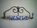 Rolling Pin Holder Display Rack Wrought Iron Amish Made