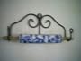 Rolling Pin Holder Display Rack Wrought Iron Amish Made