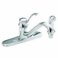 Moen 87440 Single Handle Kitchen Faucet with Sprayer, Chrome (Not CA / VT Compliant)